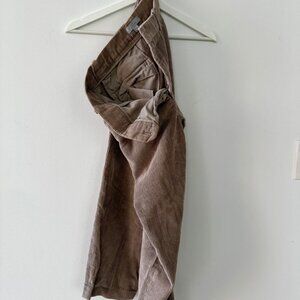 COS 100% Cotton Corduroy Trousers - Men's Size 46, Beige Minimalist St